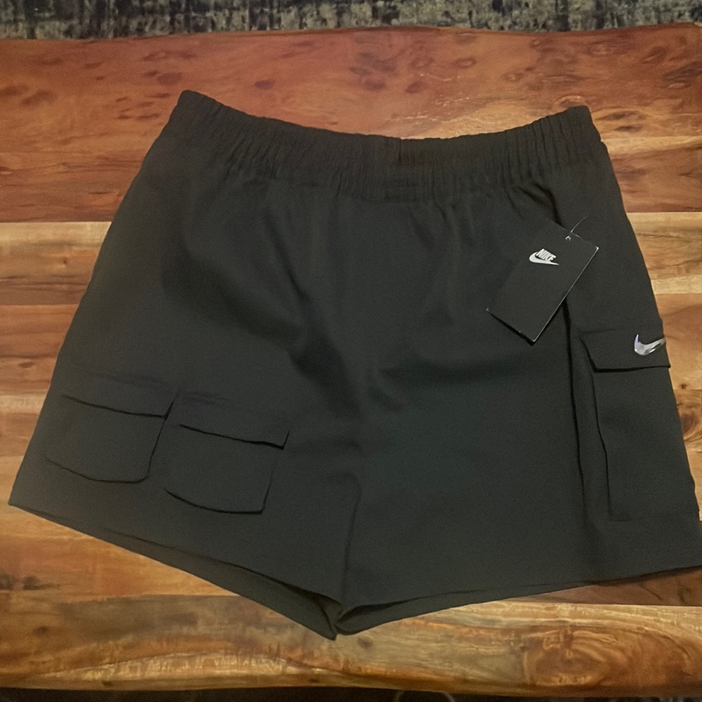 Nike Black swoosh shorts
